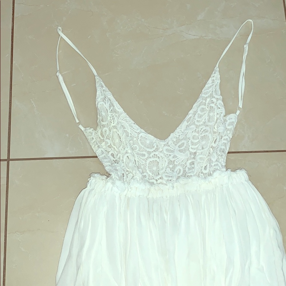 Beautiful all white long dress // worn once